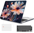 Mektron Case for 2026 MacBook Air 15 INCH M5 A3448 Compatible with M4 A3241 /M3 A3114 /M2 A2941 Printed Plastic Hard Shell Cover with 15.3" Liquid Retina Display Touch ID- Floral C337