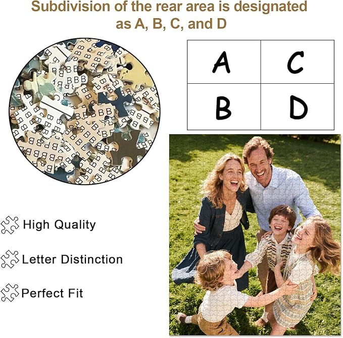 Personalized Photo Puzzle with Glossy Finish – Custom Jigsaw Puzzle 120/200/300/500/1000/1500 Pieces for Family, Couples, Pets, Birthdays, and Weddings (1000-Vertical)