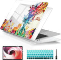 Batianda Case Cover for MacBook Air 13 Inch 2020 2019 2018 M1 A2337 A2179 A1932 Version, Unique Pattern Hard Shell Cover for New MacBook Air 13" with Retina Display & Touch ID (Colorful Deer)