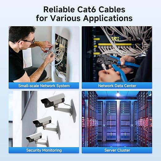 Cable Matters [UL Listed] 10Gbps in-Wall Riser Rated (CMR) 23AWG Bare Copper Cat6 Ethernet Cable - 1000ft, Cat 6 Ethernet Cable Spool, Cat 6 Cord Bulk, Blue