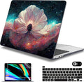 Mektron for MacBook Pro 13-inch Case 2022 2021 2020 Release A2338 M2 M1 A2289 A2251, Printed Plastic Hard Shell Cover for New MacBook Pro 13.3-inch Touch Bar Fits Touch ID，Galaxy Flower
