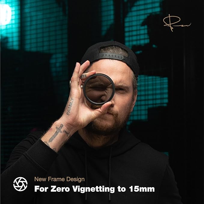 PolarPro 95mm Peter McKinnon Mist VND Camera Filter - 2-5 Stop Variable Neutral Density Lens Filter for DSLR/Mirrorless Pro Video – for Cinematic Shutter Speed Control + Diffusion