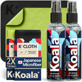 Koala Eyeglass Lens Cleaner Spray Kit | Japanese Microfiber (4 Piece Set)