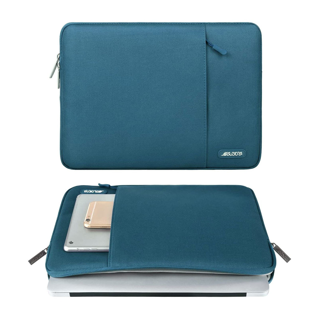 MOSISO Laptop Case 13 inch, Laptop Sleeve Compatible with MacBook Neo/Air/Pro 13 inch with A18/M5/M4/M3/M2/M1 Chip 2026-2016, Polyester Vertical Computer Sleeve Bag with Pocket, Deep Teal