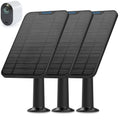 4W Solar Panel Charging Charger Compatible with Arlo Pro 3/Pro 4/Pro 5S 2K/Ultra/Ultra 2 /Go 2 only, 13.1ft Waterproof Charging Cable, IP65 Weatherproof Secure Wall Mount (3-Pack)