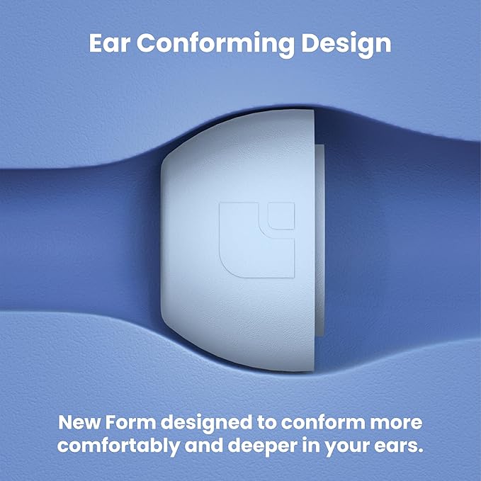 Foam Masters Ultra-Premium Memory Foam Ear Tips for AirPods Pro 1st & 2nd Gen | 3 Pairs | Black Magic Ver 6.0 | Secure | Comfort | Better Noise Cancel | Replacement Buds – Light Blue, Assorted S/M/L