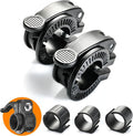 Narrow Barbell Clips 2.5cm Width for Olympic Bars, 0.9-1.18inch Adjustable Weight Clamps, Quick Release Locking Collars for Weightlifting
