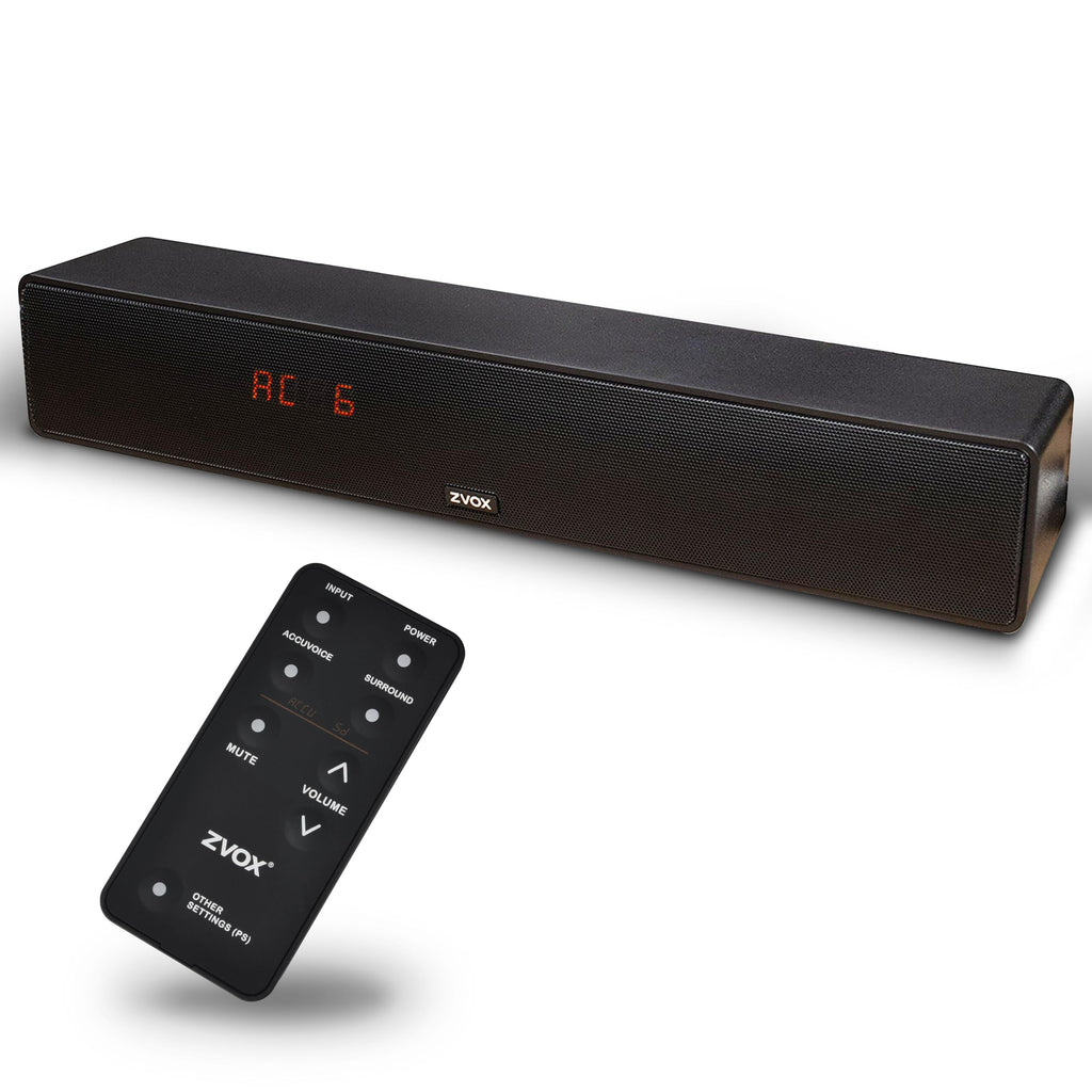 ZVOX AccuVoice AV157 Dialogue Clarifying Soundbar- 12 Levels of Voice Boost