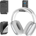Headphone Stand, Wall Mount Headset Hanger, Gaming Headphone Holder Hook Clip, Foldable Headset Stand Desk Holder for PC Earphone Accessories, Black (1 Pack)