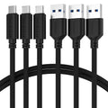 SABRENT USB-C to USB-A 3.0 Cable, 6ft, 3-Pack, Black (CB-C3X6)