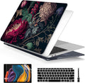 Batianda Design Case for M1 MacBook Air 13 Inch Model A2337 A2179 A1932 2021 2020 2019 Release,3D Stylish Designed Hard Shell with Keyboard Cover & Screen Protector, Vintage Flower