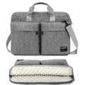 KINGSLONG Slim 17.3 inch Laptop Bag Sleeve Carrying Case with Shoulder Strap, Notebook Ultrabooks Computer Handbag Cover for Men Women Fit for Acer Asus Lenovo HP Toshiba Grey