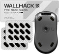 Wallhack PTFE Pill Mouse Skates | Premium Universal Skates for Gaming Mice | Ultra-Smooth Glide on Cloth & Glass Pads | Customize Speed & Control | Fast, Easy to Apply | Black 7mm x 14mm