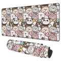 NITAHHHY Gaming Desk Pad Large Extra Length Panda and Koala Mouse Pad Keyboard Laptop Non-Slip Waterproof with Rubber Base Thick Stitched Edge Mouse Mat for Office Home 35.4 x 15.7 Inches