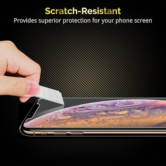 UNBREAKcable 3-Pack Screen Protector for iPhone 11 Pro/X/XS 5.8", 9H Premium Tempered Glass Screen Protector for iPhone X/iPhone Xs/iPhone 11 Pro [Easy Install, No Bubble, Anti-Scratch]