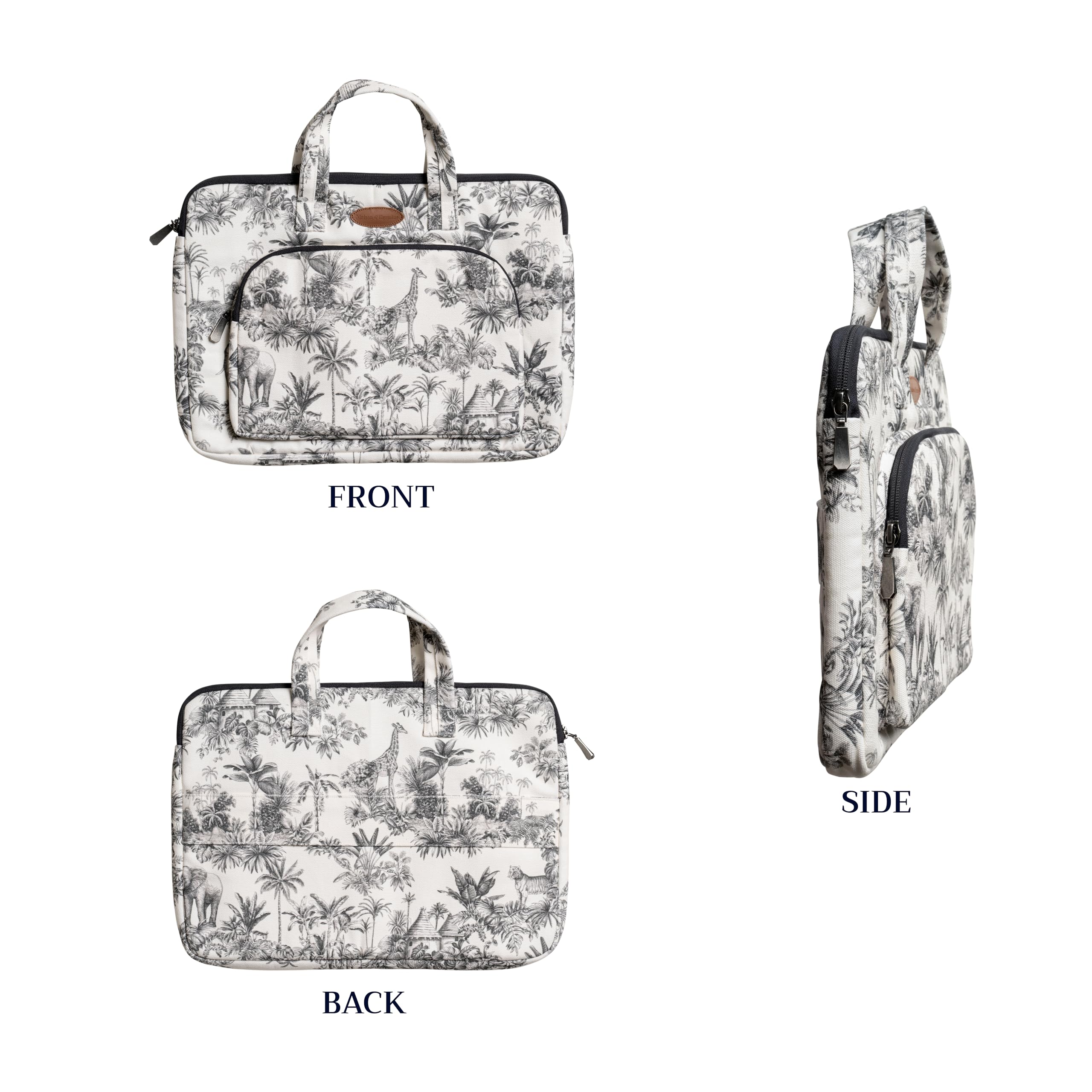 Maison d' Hermine Laptop Bag with Front Pocket Upto 15.5 inch Laptop Tablet