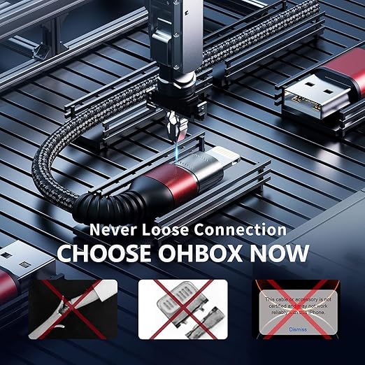 iPhone Charger 10FT Long Cable 3Pack [Apple MFi Certified] USB-A to Lightning Cable Nylon Braided Fast Charging Cord Compatible with iPhone 14/13/12/11 Pro Max/XR/XS/X/8/7/Plus/6S iPad/iPod/AirPods