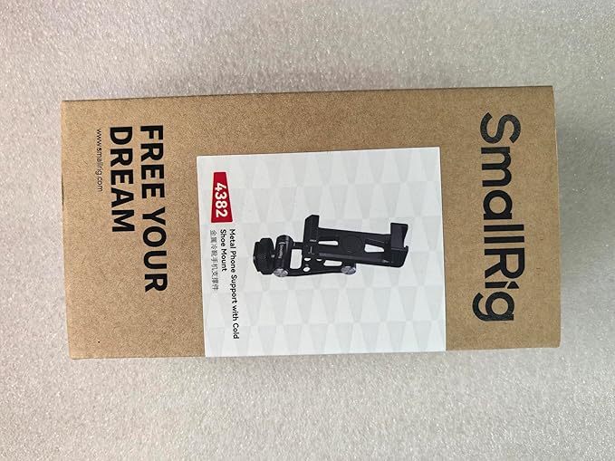 SMALLRIG Universal Metal Phone Support with Cold Shoe Mount, Smartphone Holder Adapter Support Free Adjustment Joints, Phone Tripod Mount for iPhone 16 15 14, for Samsung Galaxy etc. - 4382