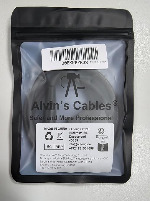 Alvin's Cables M12 X Coded 8 Pin Male to RJ45 Shielded Ethernet Cable M12 8 Position Cat6a Cable for Cognex Industrial Camera 15M/49.2ft