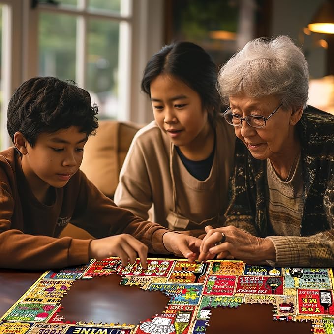 White Mountain Puzzles - I Love Wine - 1000 Piece Jigsaw Puzzle