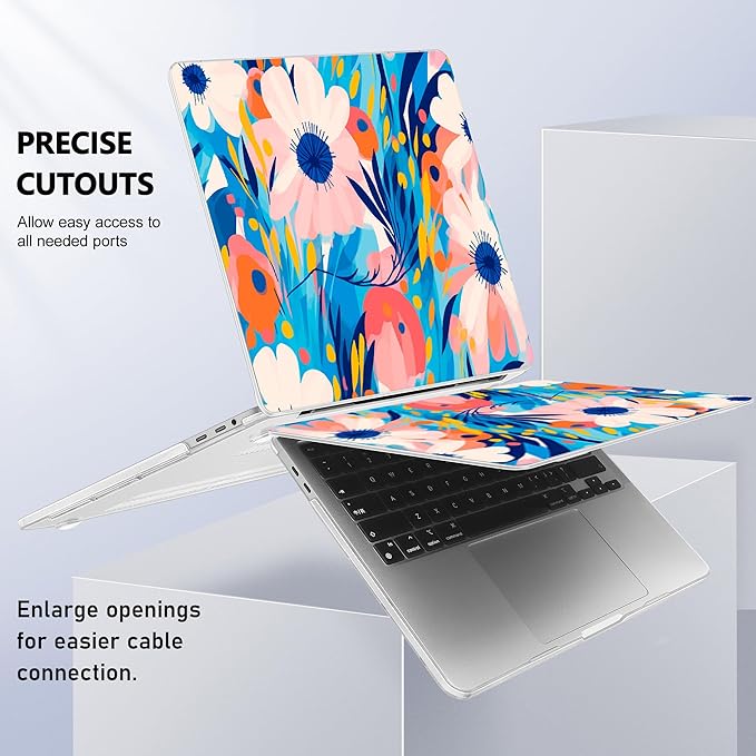 for MacBook Pro 16 inch Case 2019 2020 Release Model A2141, Plastic Hard Shell Cover with Keyboard Cover & Screen Protector for MacBook Pro 16 inch with Touch Bar & Touch ID, Ornament