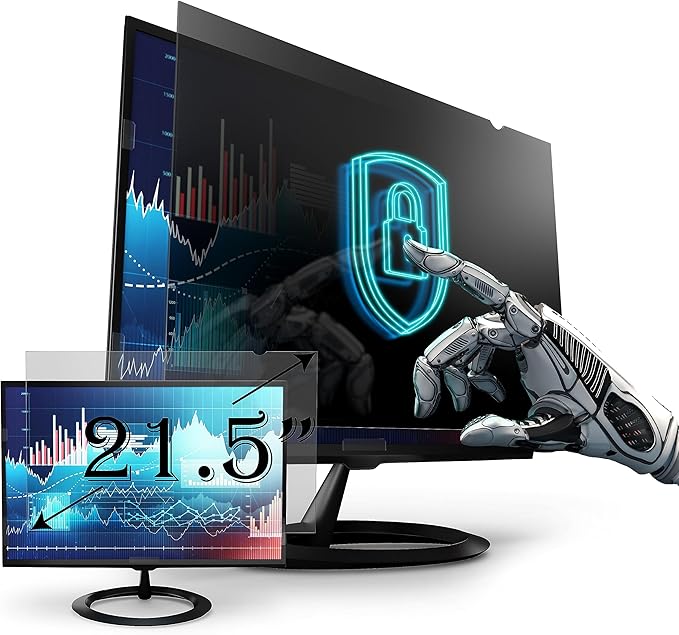 Privacy Screen Filter for 21.5 Inches (Screen Measured Diagonally) Desktop Computer Widescreen Monitor, Screen Filter size is 18.7 inch width x 10.5 inch height