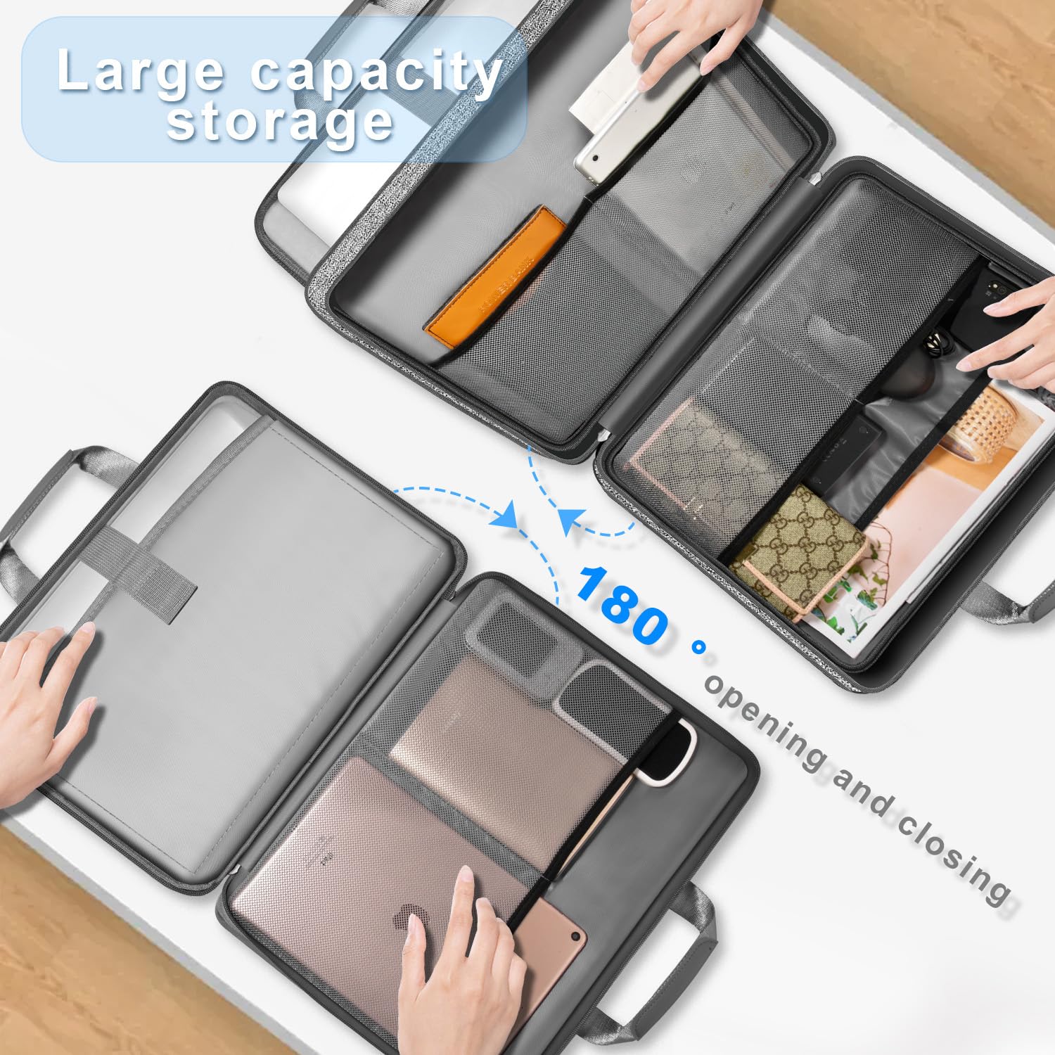 ZINZ Expandable Laptop Case 15.6 Inch Sleeve, Protective Carrying Case Compatible with MacBook Neo 16", MacBook Pro 16"/15.4", Dell XPS 16" and Most 15" 15.6" 16" Notebook，G01DG01