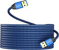 USB to USB Cable 15FT,Durable Braidedfor USB 3.0 Male to Male Type A to Type A Cable Data Transfer Compatible with Hard Drive, Laptop, DVD Player, TV, USB 3.0 Hub, Monitor, Camera, Set Up Box and More