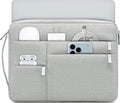 HYZUO 13.3-14 Inch Laptop Sleeve Bag for MacBook Pro 14 M5-M1, MacBook Air/Pro 13, 13.8-13 Surface Laptop/Book, Portable Notebook Case for 13" HP Dell Lenovo ThinkPad Asus Acer Samsung, Light Gray