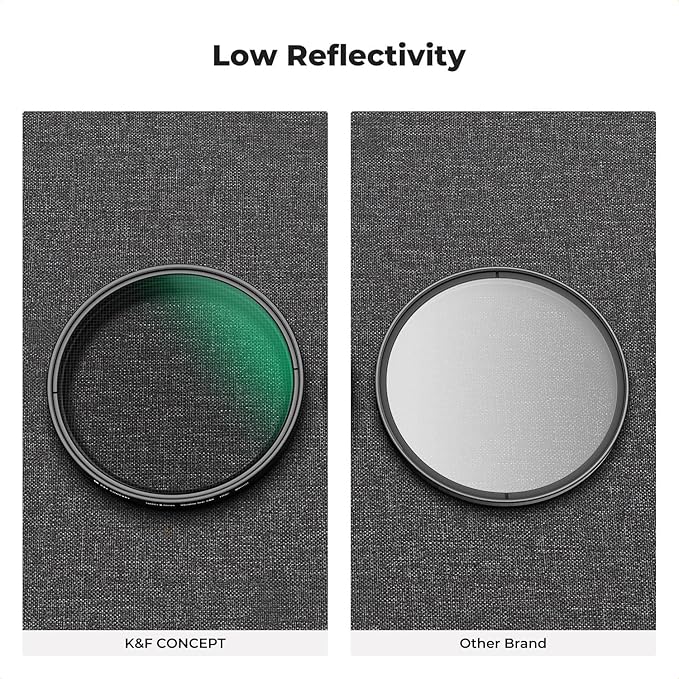 K&F CONCEPT 49mm Star Filters Kit (3pcs) 4 Points 6 Points 8 Points Cross Screen Starburst Filters Set -18 Layer Coating Ultra Slim Optical Glass Camera Lens Filter with 3 Cleaning Cloth
