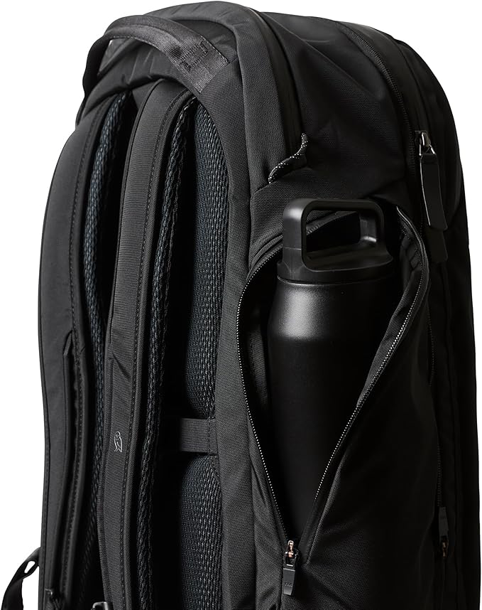 Bellroy Transit Travel Pack Pro (30–38 liter carry-on travel backpack, with laptop sleeve, RFID protection and zip bottle pocket) - Black