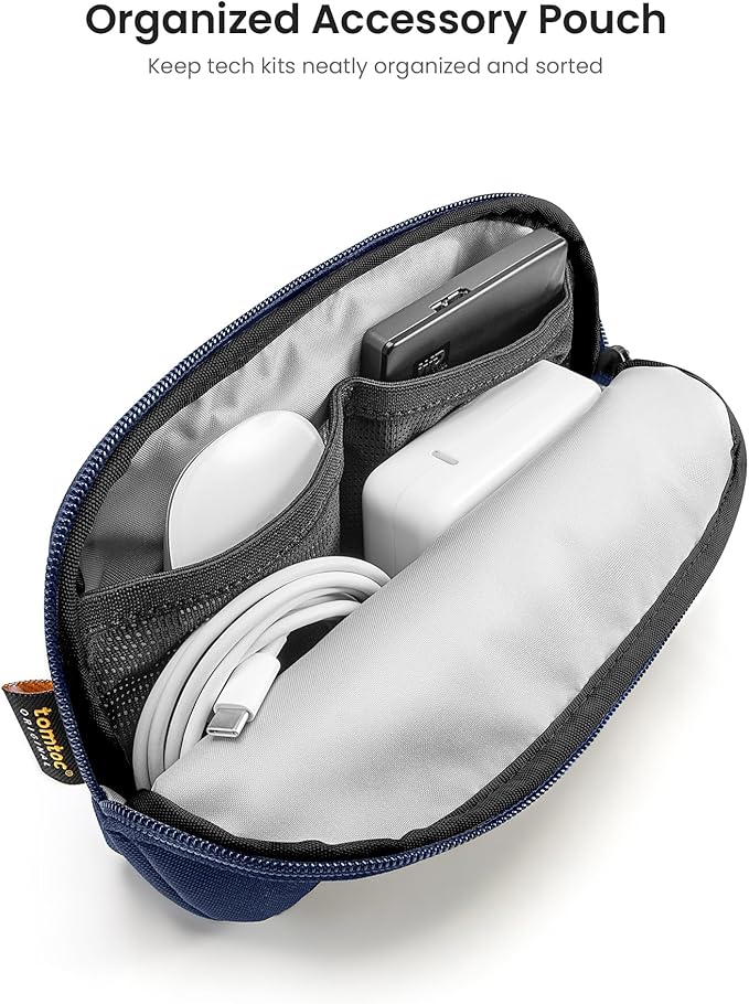 tomtoc 360 Protective Laptop Sleeve Set for 14-inch New MacBook Pro M4/M3/M2/M1 Pro/Max A3112 A3401 A3185 A2992 A2918 A2779 2024-2021, Water-Resistant MacBook Case Bag with Organized Accessory Pouch