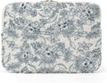 Puffy Laptop Sleeve 13-15.6 Inch Cute Quilted Laptop Protective Case Padded Floral Computer Sleeve for MacBook (B-Dark Blue, 15 Inch)