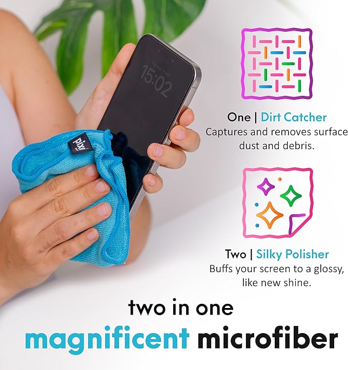 Pixel Perfect | 1.4oz | Mini Screen Cleaner Kit, for TV, Laptops, Computers, Monitors, Phones, Tablets | 40ml Cleaning Kit, Premium Natural Spray