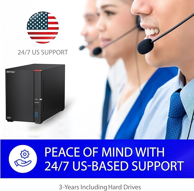 BUFFALO LinkStation SoHo 720 2-Bay Professional Office NAS 4TB (2x2TB) with Hard Drives Included