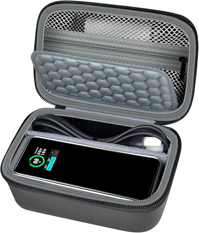 Case Compatible with Anker Prime Power Bank, 27,650mAh/ for Anker Prime Power Bank 20,000mAh Portable Charger with 100W Charging Base, Battery Pack Power Station Organizer, Hold Cable and Charger