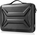 DOMISO 17 Inch Laptop Case Rugged Sleeve Waterproof Hard Shell Protective Cover Fits Most 17-17.3" Laptops/Dell XPS 17 / HP Envy 17 (Black)