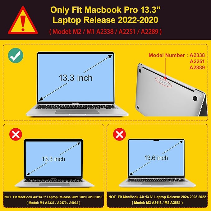 May Chen Compatible with MacBook Pro 13 inch Case with Touch Bar 2022 2021 2020 Release A2338 M1/M2 A2251 A2289, Plastic Hard Shell Case with Keyboard Cover + Dust Plug, Blue Flowers Leaves