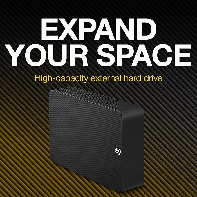 Seagate Expansion 20TB External Hard Drive HDD - USB 3.0, with Rescue Data Recovery Services (STKP20000400)