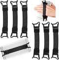 Weewooday 6 Pieces Mobile Phone Security Hand Strap Holder Security Hand Grip Phone Accessory for 5.2-7.5 Inch Smartphones