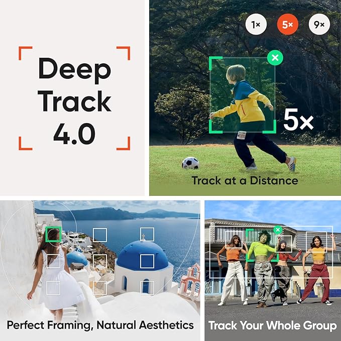Insta360 Flow 2 Pro Grey - Foldable AI Phone Gimbal, Track in 200+ Apps with Apple DockKit, Multi-Person Tracking, 360º Pan Tracking, Built-in Tripod/Selfie Stick, iPhone/Android Portable Stabilizer
