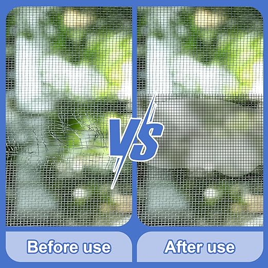 Extra Wide 5 inch x 20 ft Window Screen Tape Mesh Repair Strong Adhesive Waterproof Fiberglass Screen Repair Kit Patch for Window Door Tears Holes(Black)