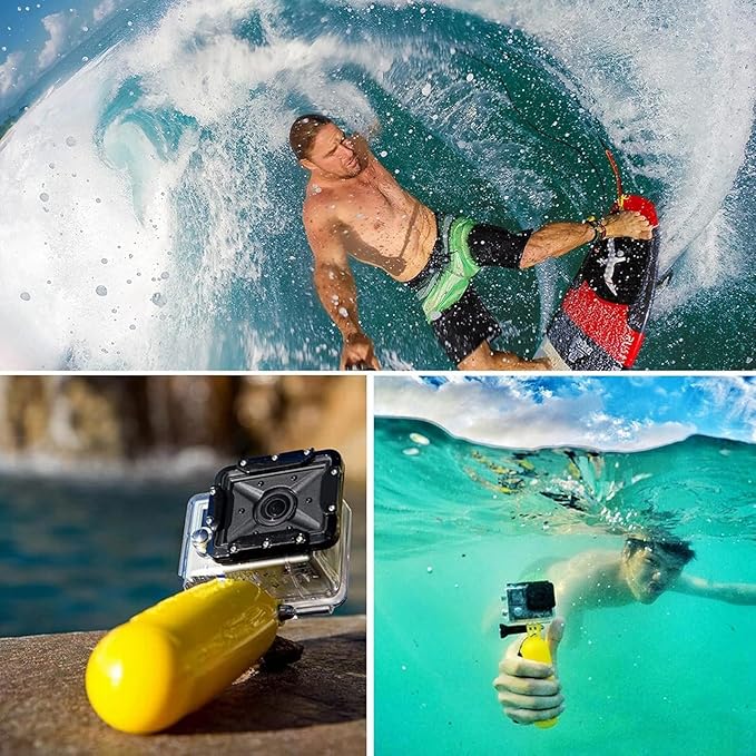Waterproof Case for Go Pro Hero 13/Hero12 /Hero11 /Hero10 /Hero9 Black, Protective Underwater Diving Housing with Dive Kit Accessories for Hero13/12/11/10/9 Black Action Camera