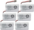 GEILIENERGY BT1007 BT1015 Phone Battery Compatible BT-1007 BT-1015 BT-904 BBTY0460001 BBTY0510001 DCX150 DECT1500 D1484 HHR-P506 HHR-P506A Handset Cordless Telephone(6 Pack)