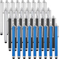 Outus 36 Pcs Stylus Pen for Universal Capacitive Touch Screens Devices, Stylus Pen Compatible with Tablet for Classroom Travel Olders Friendly(Black, Silver, Dark Blue, White)