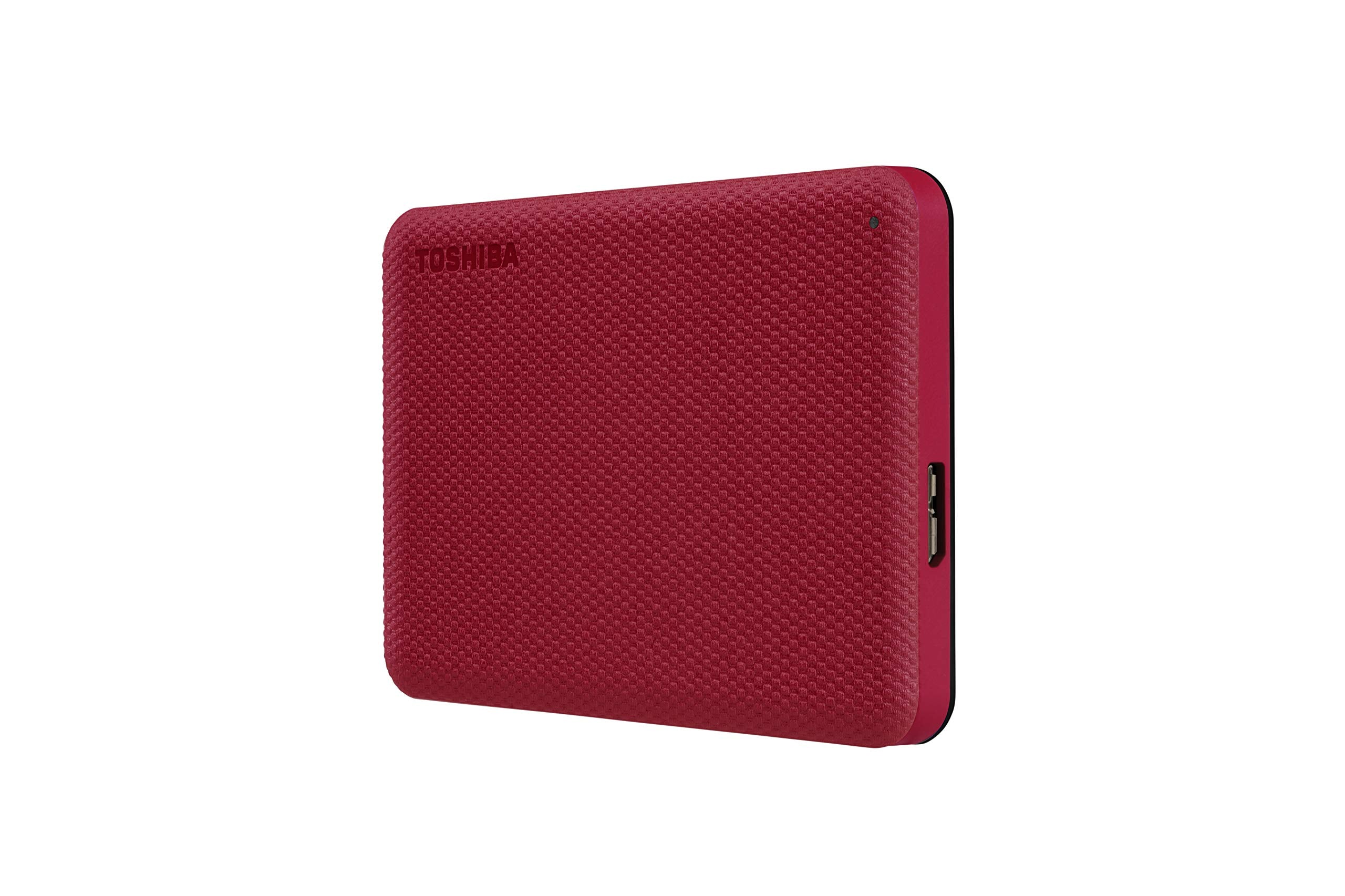 Toshiba Canvio Advance 1TB Portable External Hard Drive USB 3.0, Red - HDTCA10XR3AA