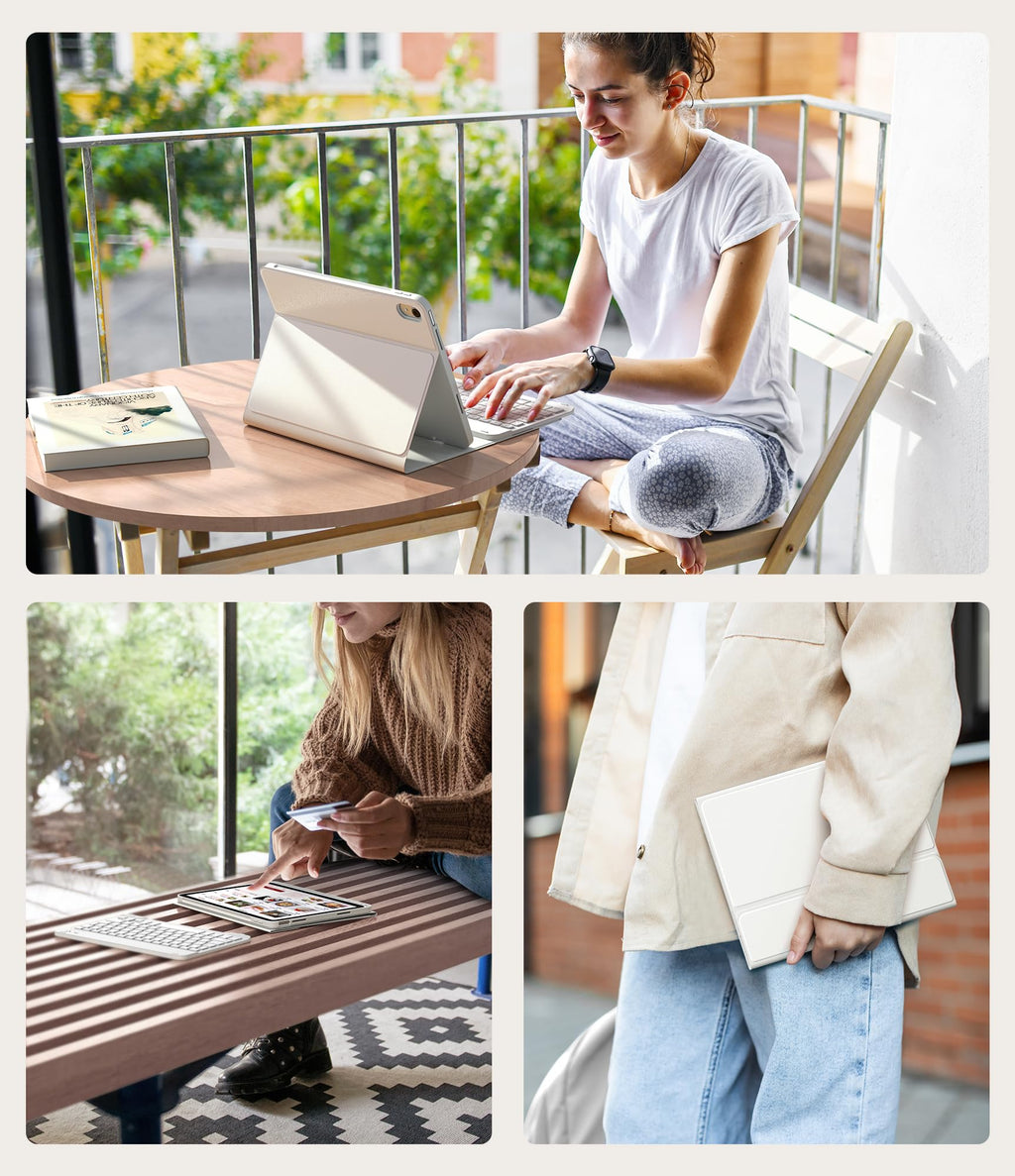 CHESONA Compatible for iPad 11th(A16)/10th Generation Case with Keyboard