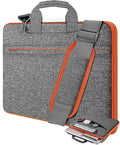 Universal Laptop Shoulder Bag 13-17.3 Inch Shockproof Briefcase with Multi-Pockets & Adjustable Strap for MacBook Pro/Air