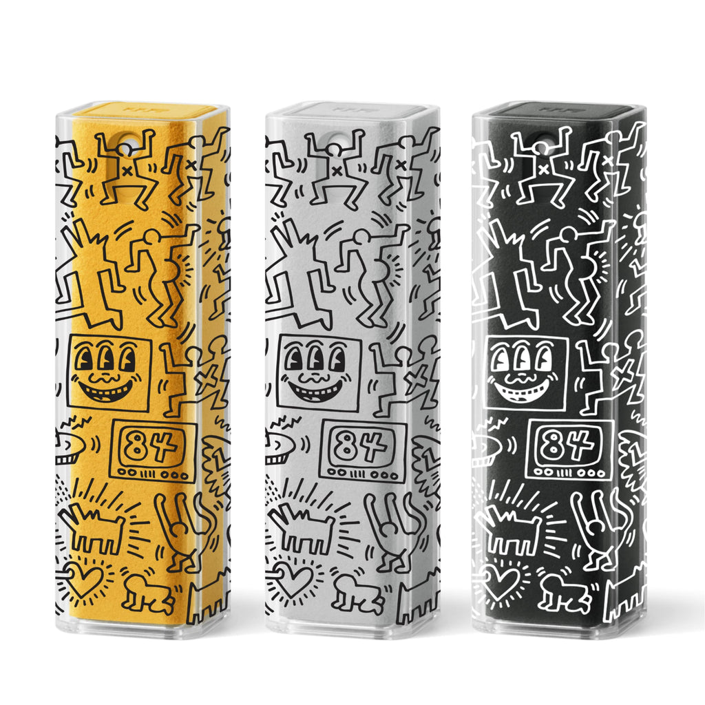 am Screen Cleaner Mist Spray with Microfiber Cloth – Alcohol-Free Screen Cleaning Kit for Phones, Tablets, Laptops, TVs & Car Displays, 3 Pack, Keith Haring