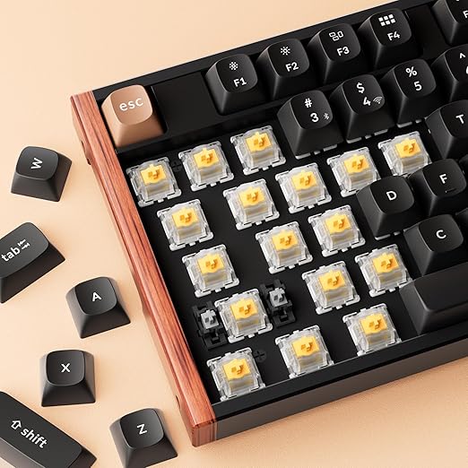 Keychron Magnetic Switches Dawn Linear - 110 PCS, 30gf, Pre-Lubed, 0.1mm Adjustable Actuation, Gateron Double-Rail Hall Effect, Compatible Replacement for HE Keyboards Only